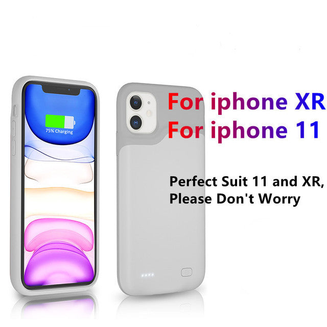 For iphone 13 Pro Max Battery Case For iphone 12 11 Pro Max Smart Power Bank Charger Cover for iPhone XS Max XR 7 8 Plus SE2 SE3