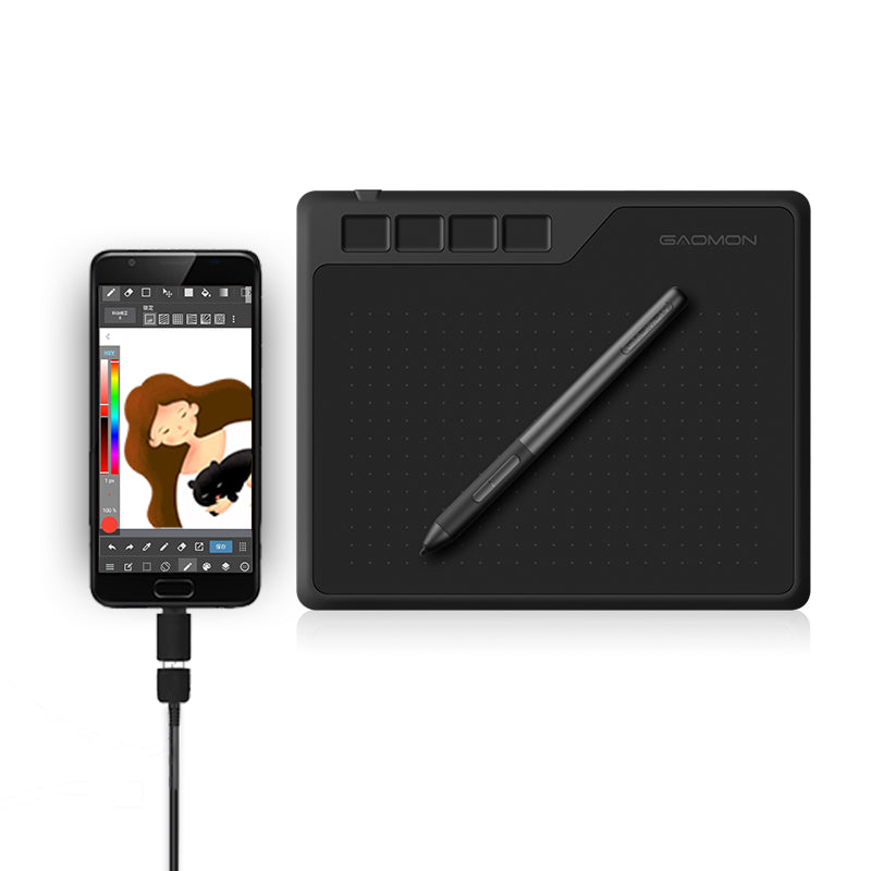 GAOMON S620 6.5 x 4" Digital Graphic Tablet for Drawing Painting&amp;Game OSU, 8192 Level Pen Tablet Support Android/Windows/Mac OS