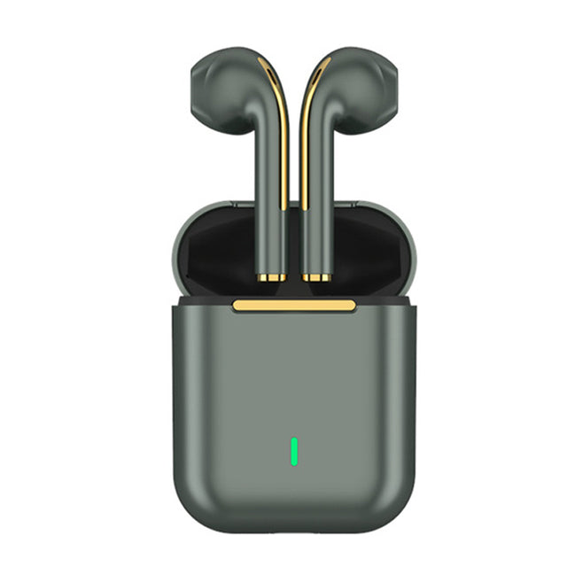 J18 TWS Wireless Headphones Bluetooth Waterproof IPX5 HIFI-Sound Music Earphones For Iphones Huawei Samsung Xiaomi Sport Headset
