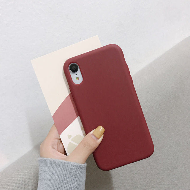 Luxury Silicone Phone Case for iPhone 11 13 12 Pro Max mini Soft Candy Cover for iPhone iPhone XR XS X 6 6S 7 8 Plus Cases