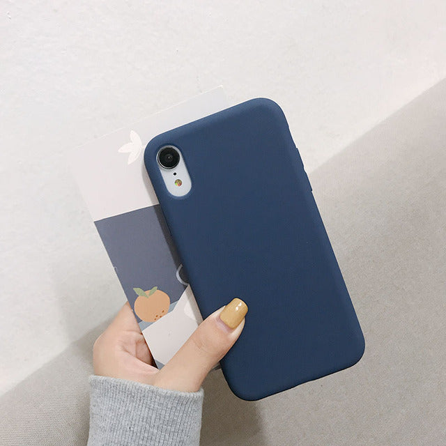 Luxury Silicone Phone Case for iPhone 11 13 12 Pro Max mini Soft Candy Cover for iPhone iPhone XR XS X 6 6S 7 8 Plus Cases