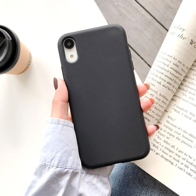 Luxury Silicone Phone Case for iPhone 11 13 12 Pro Max mini Soft Candy Cover for iPhone iPhone XR XS X 6 6S 7 8 Plus Cases