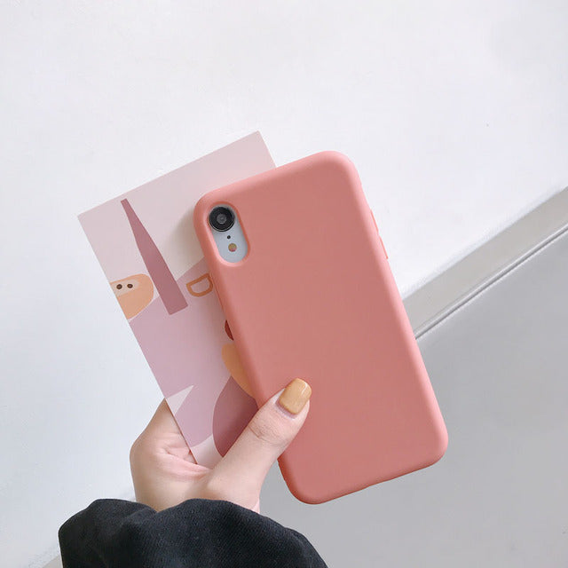 Luxury Silicone Phone Case for iPhone 11 13 12 Pro Max mini Soft Candy Cover for iPhone iPhone XR XS X 6 6S 7 8 Plus Cases