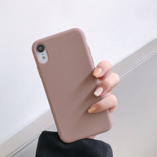 Luxury Silicone Phone Case for iPhone 11 13 12 Pro Max mini Soft Candy Cover for iPhone iPhone XR XS X 6 6S 7 8 Plus Cases