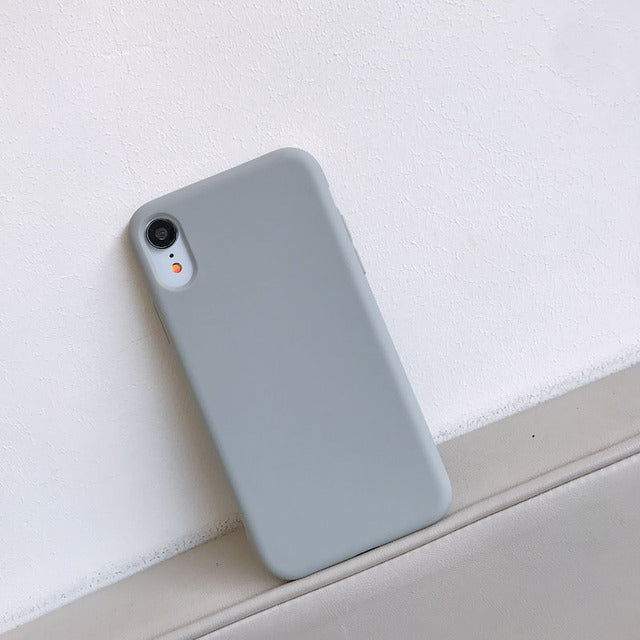Luxury Silicone Phone Case for iPhone 11 13 12 Pro Max mini Soft Candy Cover for iPhone iPhone XR XS X 6 6S 7 8 Plus Cases