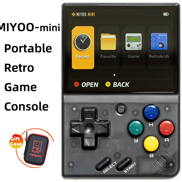 MIYOO MINI V2 Portable Retro Handheld Game Console 2.8Inch IPS HDScreen Video Game Consoles Linux System Classic Gaming Emulator