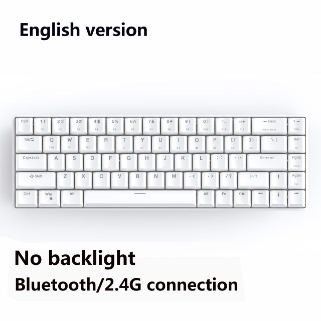Metoo mini Portable Wireless bluetooth  mechanical Keyboard Red Switch Gaming Keyboard type-c-USB For Desktop Tablet Laptop