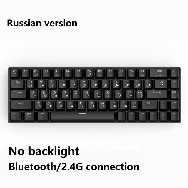 Metoo mini Portable Wireless bluetooth  mechanical Keyboard Red Switch Gaming Keyboard type-c-USB For Desktop Tablet Laptop