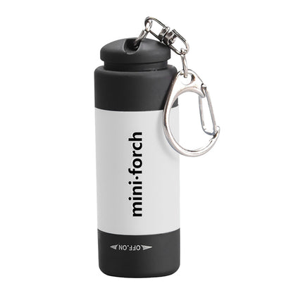 Mini Portable Torch USB Rechargeable LED Light Flashlight Lamp Waterproof Multicolor Camping Flashlights Gift Keychain Lighting