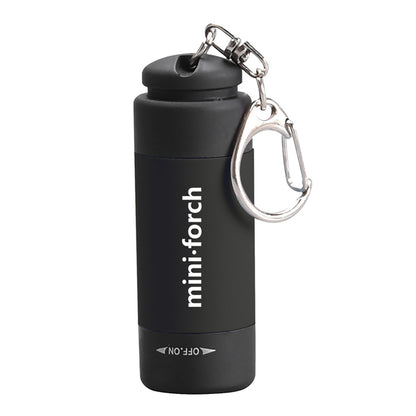 Mini Portable Torch USB Rechargeable LED Light Flashlight Lamp Waterproof Multicolor Camping Flashlights Gift Keychain Lighting