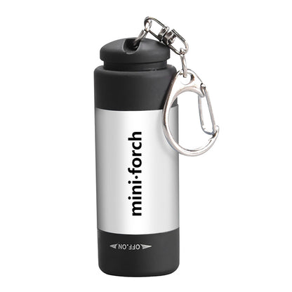 Mini Portable Torch USB Rechargeable LED Light Flashlight Lamp Waterproof Multicolor Camping Flashlights Gift Keychain Lighting