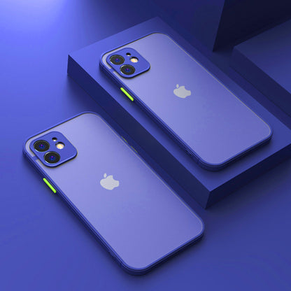 Mint Simple Matte Bumper Phone Case for iphone 11 Pro XR X XS Max 12 13 6 8 7 Plus Shockproof Soft TPU Silicone Clear Case Cover