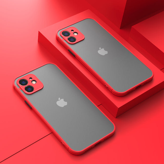 Mint Simple Matte Bumper Phone Case for iphone 11 Pro XR X XS Max 12 13 6 8 7 Plus Shockproof Soft TPU Silicone Clear Case Cover