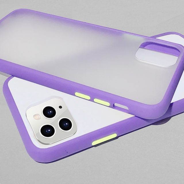 Mint Simple Matte Bumper Phone Case for iphone 11 Pro XR X XS Max 12 13 6 8 7 Plus Shockproof Soft TPU Silicone Clear Case Cover
