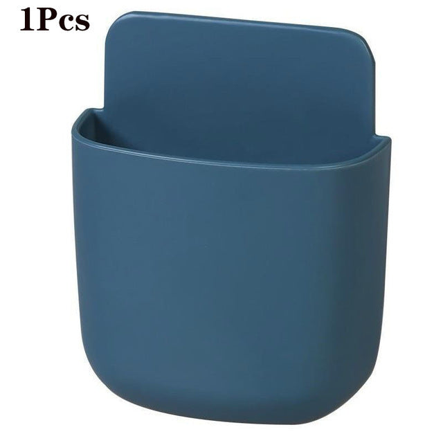 NEW Mobile Phone Holder Wall Mounted Organizer Storage Box Wall Charger Hook Cable Charging Dock Multifunction Holder Stand