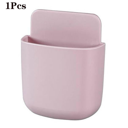 NEW Mobile Phone Holder Wall Mounted Organizer Storage Box Wall Charger Hook Cable Charging Dock Multifunction Holder Stand