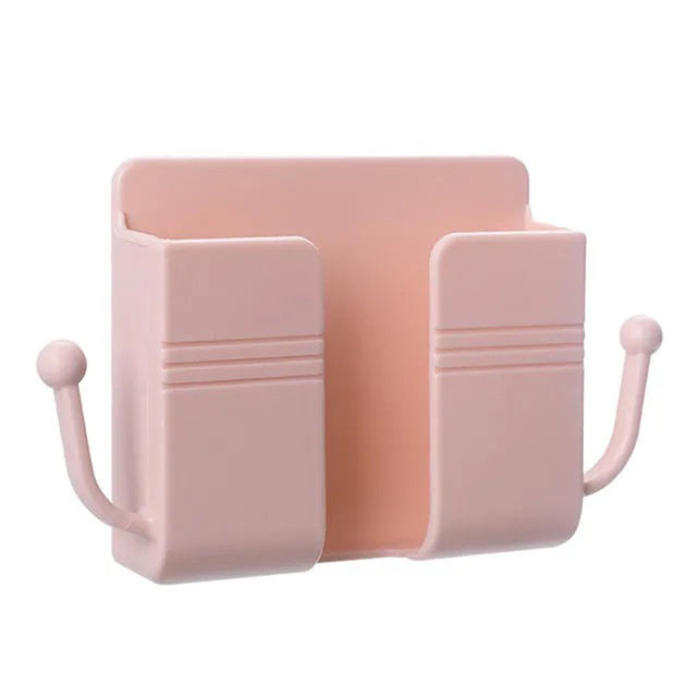 NEW Mobile Phone Holder Wall Mounted Organizer Storage Box Wall Charger Hook Cable Charging Dock Multifunction Holder Stand