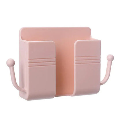 NEW Mobile Phone Holder Wall Mounted Organizer Storage Box Wall Charger Hook Cable Charging Dock Multifunction Holder Stand