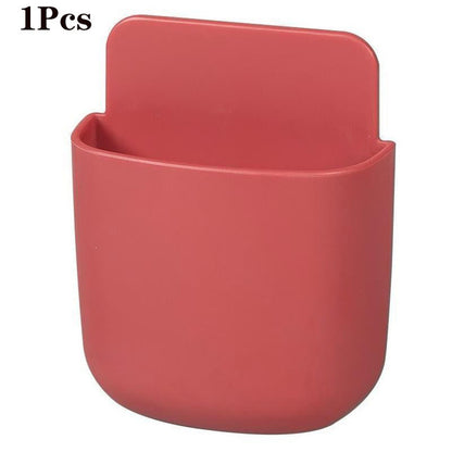 NEW Mobile Phone Holder Wall Mounted Organizer Storage Box Wall Charger Hook Cable Charging Dock Multifunction Holder Stand