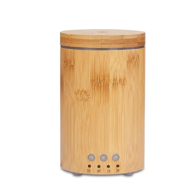 Natural Bamboo Essential Oil Diffuser Air Humidifier 150ml Aromatherapy Humidifier Ultrasonic Aroma Diffuser For Home Office