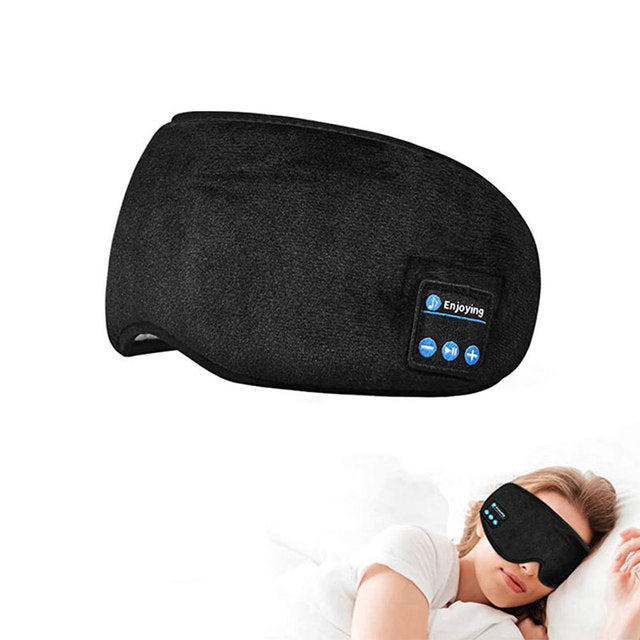 New 3D wireless music headphone sleep breathable smart eye mask Bluetooth headset call with mic for ios Android mac Dropshipping