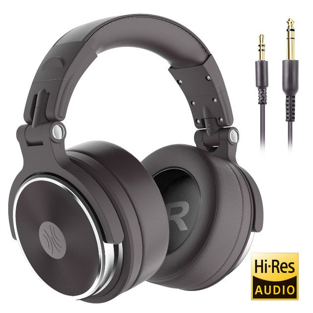 Oneodio Professional Studio DJ Headphones With Microphone Over Ear Wired Earphones HiFi Monitors Foldable Gaming Headset For PC