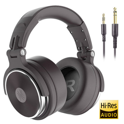 Oneodio Professional Studio DJ Headphones With Microphone Over Ear Wired Earphones HiFi Monitors Foldable Gaming Headset For PC
