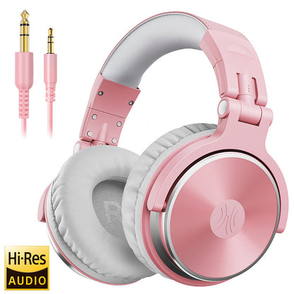 Oneodio Professional Studio DJ Headphones With Microphone Over Ear Wired Earphones HiFi Monitors Foldable Gaming Headset For PC