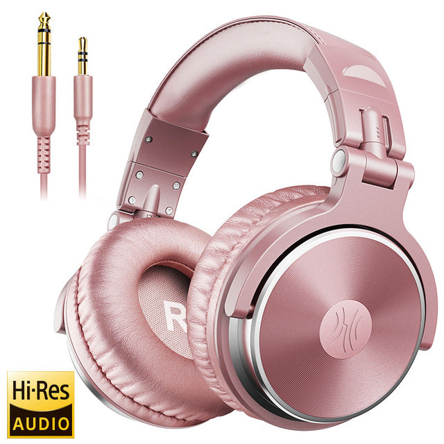 Oneodio Professional Studio DJ Headphones With Microphone Over Ear Wired Earphones HiFi Monitors Foldable Gaming Headset For PC