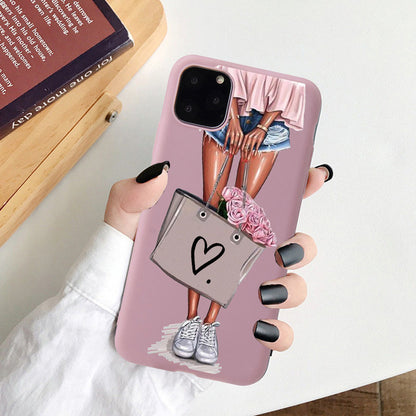 Phone Case For iPhone 11 7 8 Plus X XR XS 11Pro Max SE20 Fashion Cartoon Pattern Cases For iPhone 13 12 PRO MAX Soft TPU Cover