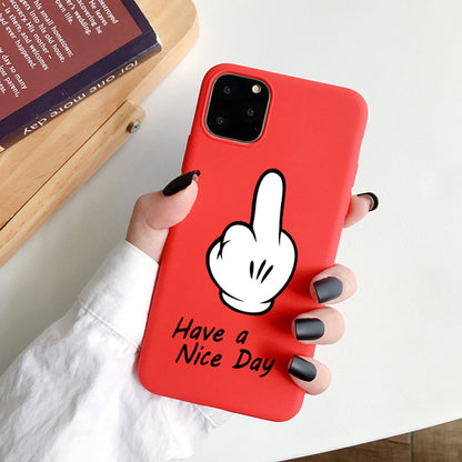 Phone Case For iPhone 11 7 8 Plus X XR XS 11Pro Max SE20 Fashion Cartoon Pattern Cases For iPhone 13 12 PRO MAX Soft TPU Cover