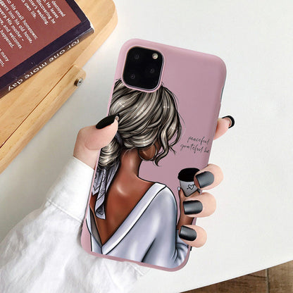 Phone Case For iPhone 11 7 8 Plus X XR XS 11Pro Max SE20 Fashion Cartoon Pattern Cases For iPhone 13 12 PRO MAX Soft TPU Cover