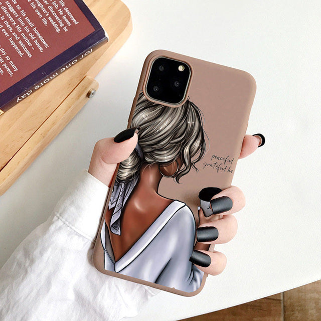 Phone Case For iPhone 11 7 8 Plus X XR XS 11Pro Max SE20 Fashion Cartoon Pattern Cases For iPhone 13 12 PRO MAX Soft TPU Cover