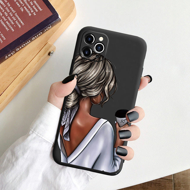 Phone Case For iPhone 11 7 8 Plus X XR XS 11Pro Max SE20 Fashion Cartoon Pattern Cases For iPhone 13 12 PRO MAX Soft TPU Cover