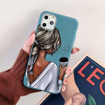 Phone Case For iPhone 11 7 8 Plus X XR XS 11Pro Max SE20 Fashion Cartoon Pattern Cases For iPhone 13 12 PRO MAX Soft TPU Cover