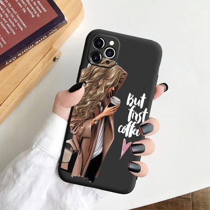 Phone Case For iPhone 11 7 8 Plus X XR XS 11Pro Max SE20 Fashion Cartoon Pattern Cases For iPhone 13 12 PRO MAX Soft TPU Cover