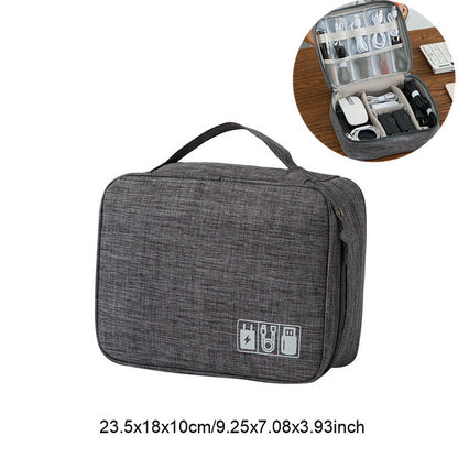 Portable Electronic Earphone Case Wires Charger Digital USB Gadget Cable Bag Charger Organizer Zipper Storage Pouch Accessories