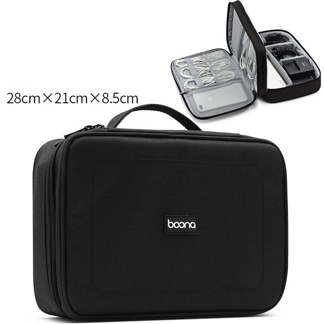 Portable Electronic Earphone Case Wires Charger Digital USB Gadget Cable Bag Charger Organizer Zipper Storage Pouch Accessories