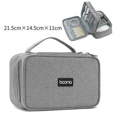 Portable Electronic Earphone Case Wires Charger Digital USB Gadget Cable Bag Charger Organizer Zipper Storage Pouch Accessories