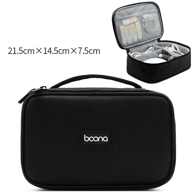 Portable Electronic Earphone Case Wires Charger Digital USB Gadget Cable Bag Charger Organizer Zipper Storage Pouch Accessories