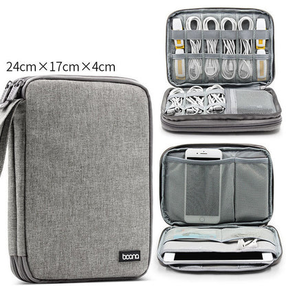 Portable Electronic Earphone Case Wires Charger Digital USB Gadget Cable Bag Charger Organizer Zipper Storage Pouch Accessories