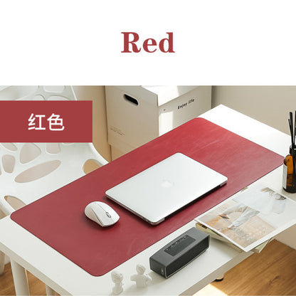 Portable Home Office Game MousePad Resting Surface Protective dining Desk Writing Mat Easy Clean PU Leather Desk Mat  laptop pad