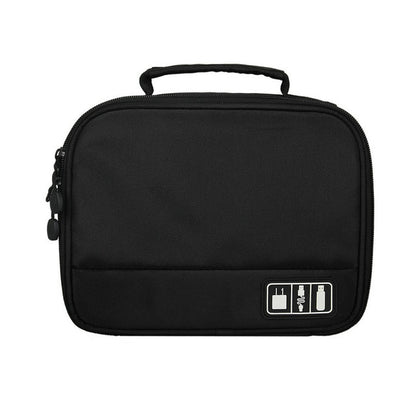 SEREQI Digital Storage Bag Pouch Earphone Data Cables USB Flash Drives Travel Electronic Accessories Organizer Case