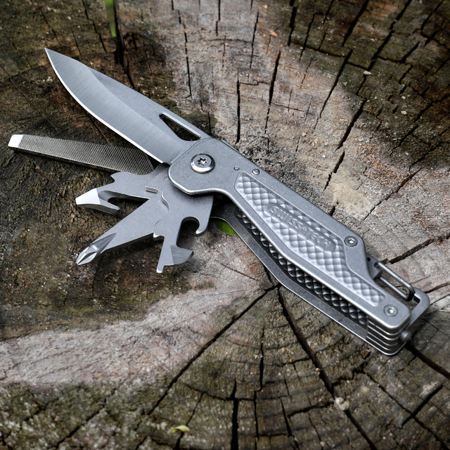 SWISS TECH 17 in 1 Multi Plier Stainless Steel Folding Wire Stripper Multitool Pocket Outdoor Camping Survival Tool