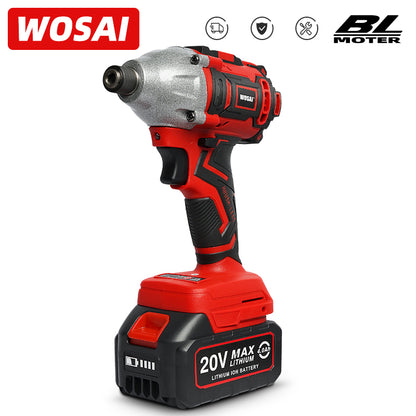 WOSAI 20V Electric Screwdriver battery 300NM Brushless Cordless Screwdriver Impact Drill Impact Driver Rechargeable Driver