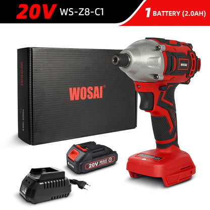 WOSAI 20V Electric Screwdriver battery 300NM Brushless Cordless Screwdriver Impact Drill Impact Driver Rechargeable Driver