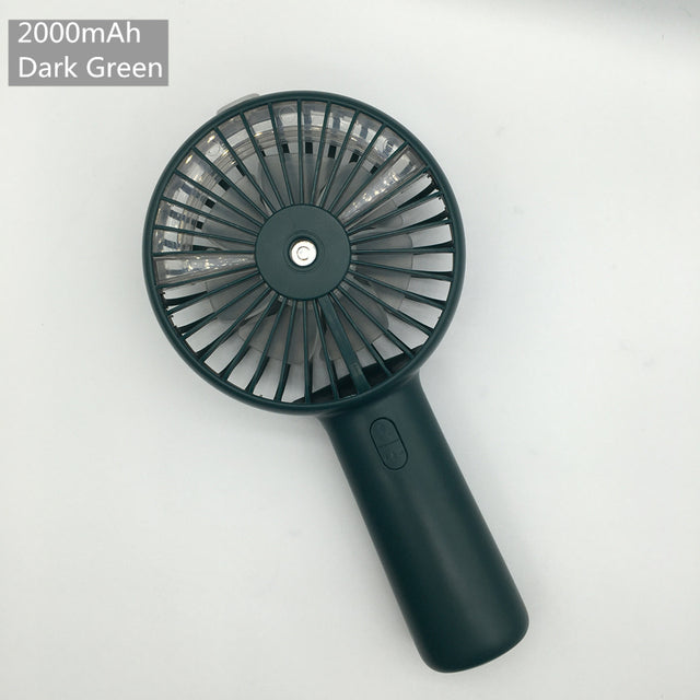 Water Spray Mist Fan Electric Usb Rechargeable Handheld Mini Fan Battery Portable Cooling Outdoor Air Conditioner Humidifier