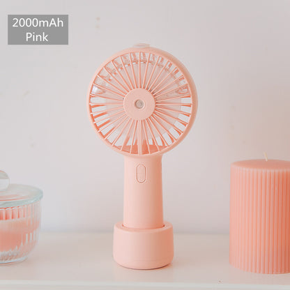 Water Spray Mist Fan Electric Usb Rechargeable Handheld Mini Fan Battery Portable Cooling Outdoor Air Conditioner Humidifier