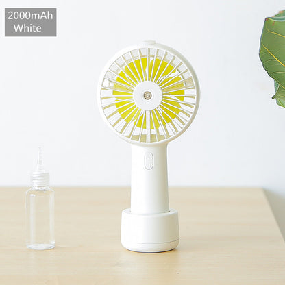 Water Spray Mist Fan Electric Usb Rechargeable Handheld Mini Fan Battery Portable Cooling Outdoor Air Conditioner Humidifier