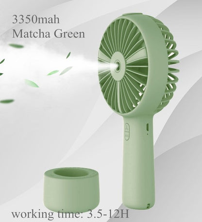 Water Spray Mist Fan Electric Usb Rechargeable Handheld Mini Fan Battery Portable Cooling Outdoor Air Conditioner Humidifier